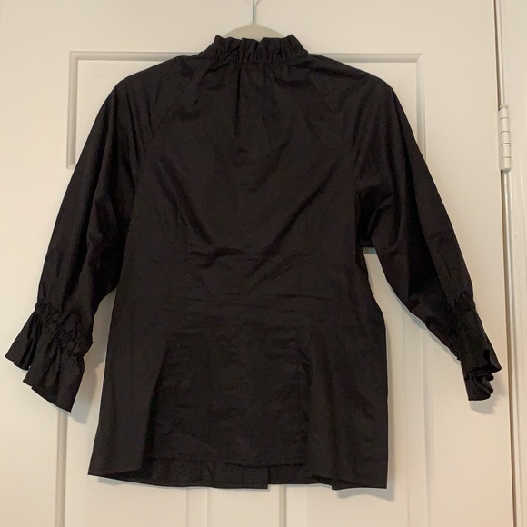 Adam Pluseve / Adam Lippe Black Ruffle Blouse - Picture 7 of 7